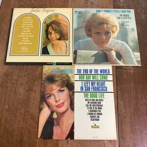 BUNDLE‎ Julie Rogers Julie London Bobbi Martin 1960s LP Vinyl Records